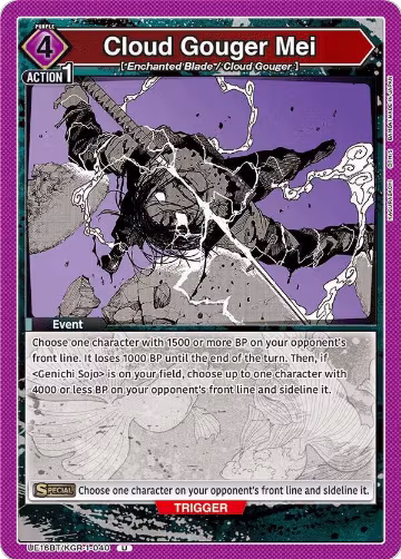 Cloud Gouger Mei (UE16BT/KGR-1-040), KAGURABACHI — Union Arena card price