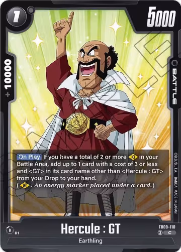 Hercule : GT (FB09-118), Dual Evolution — DB Fusion card price