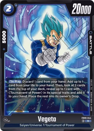 Vegeta - FB09-044 (FB09-044), Dual Evolution — DB Fusion card price