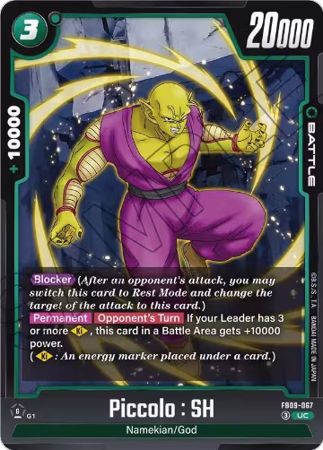 Piccolo : SH - FB09-067 (FB09-067), Dual Evolution — DB Fusion card price