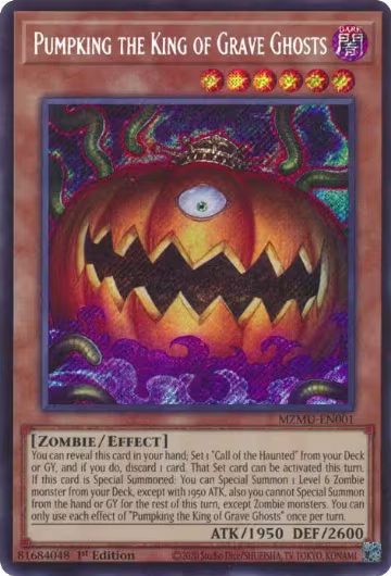 Pumpking the King of Grave Ghosts (MZMU-EN001), Maze of Muertos — Yu-Gi-Oh! card price