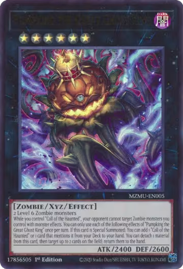 Pumpking the Great Ghost King (MZMU-EN005), Maze of Muertos — Yu-Gi-Oh! card price