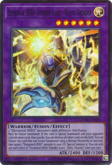 Elemental HERO Thunder Giant - Voltic Thunder (MZMU-EN029), Maze of Muertos — Yu-Gi-Oh! card price