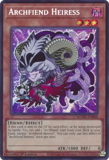 Archfiend Heiress (MZMU-EN066), Maze of Muertos — Yu-Gi-Oh! card price