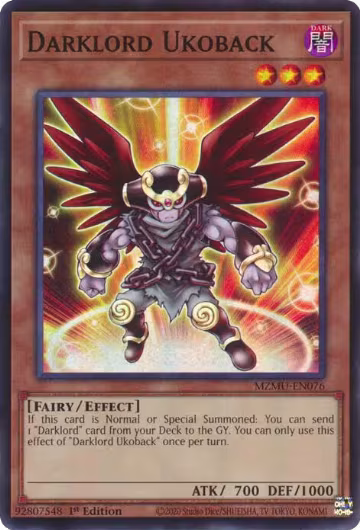 Darklord Ukoback (MZMU-EN076), Maze of Muertos — Yu-Gi-Oh! card price