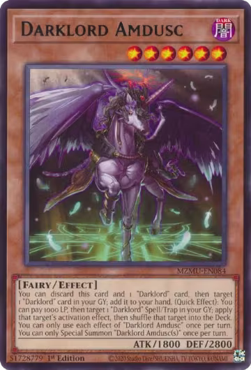 Darklord Amdusc (MZMU-EN084), Maze of Muertos — Yu-Gi-Oh! card price