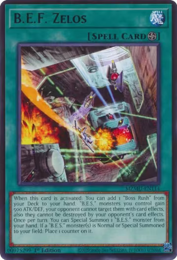 B.E.F. Zelos (MZMU-EN114), Maze of Muertos — Yu-Gi-Oh! card price