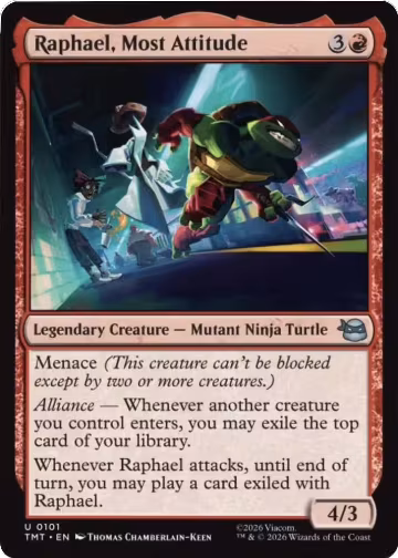 Raphael, Most Attitude (101), Teenage Mutant Ninja Turtles — Magic card price