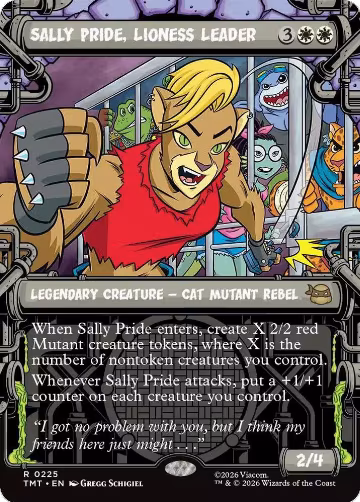 Sally Pride, Lioness Leader (Showcase) (225), Teenage Mutant Ninja Turtles — Magic card price