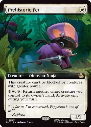 Prehistoric Pet (Extended Art) (259), Teenage Mutant Ninja Turtles — Magic card price