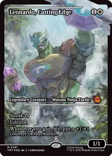 Leonardo, Cutting Edge (Showcase) (281), Teenage Mutant Ninja Turtles — Magic card price