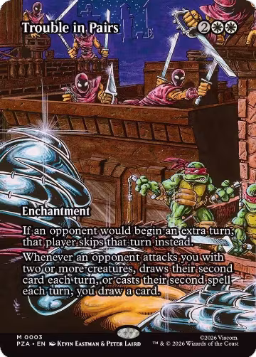 Trouble in Pairs (Borderless) (3) — card price