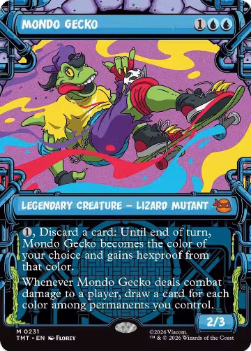 Mondo Gecko (Showcase) (231), Teenage Mutant Ninja Turtles — Magic card price
