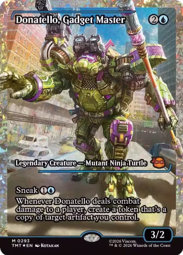 Donatello, Gadget Master (Showcase) (Fracture Foil) (293), Teenage Mutant Ninja Turtles — Magic card price