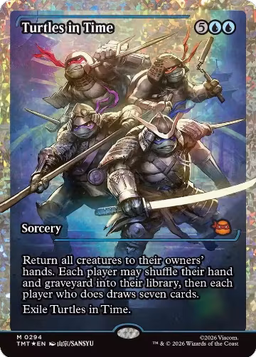Turtles in Time (Showcase) (Fracture Foil) (294), Teenage Mutant Ninja Turtles — Magic card price