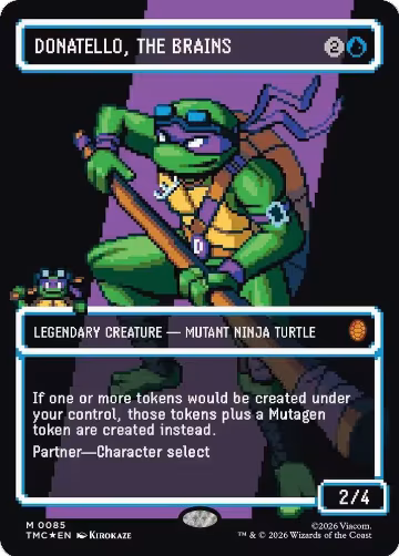 Donatello, the Brains (0085) (Borderless) (Surge Foil) (85) — card price