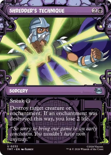 Shredder's Technique (Showcase) (232), Teenage Mutant Ninja Turtles — Magic card price