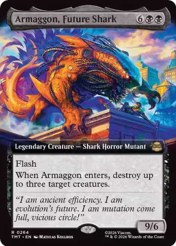 Armaggon, Future Shark (Extended Art) (264), Teenage Mutant Ninja Turtles — Magic card price