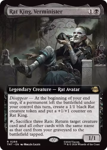 Rat King, Verminister (Extended Art) (266), Teenage Mutant Ninja Turtles — Magic card price