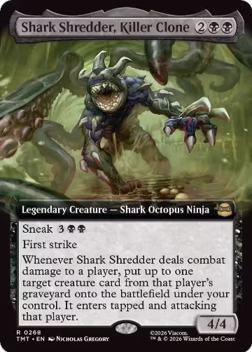 Shark Shredder, Killer Clone (Extended Art) (268), Teenage Mutant Ninja Turtles — Magic card price
