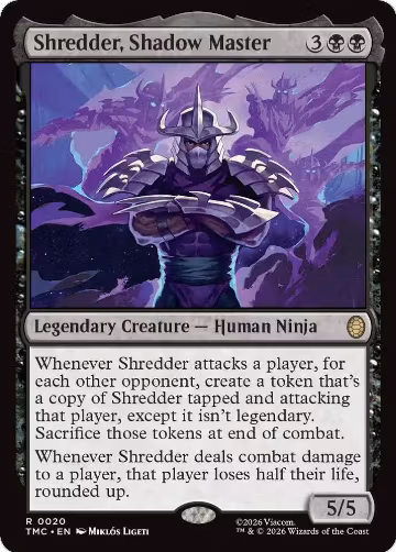 Shredder, Shadow Master (20), Commander: Teenage Mutant Ninja Turtles — Magic card price