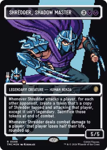 Shredder, Shadow Master (Borderless) (Surge Foil) (88), Commander: Teenage Mutant Ninja Turtles — Magic card price