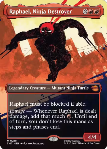 Raphael, Ninja Destroyer (Borderless) (218), Teenage Mutant Ninja Turtles — Magic card price