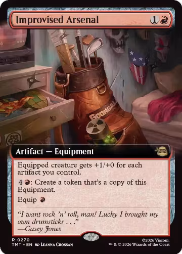 Improvised Arsenal (Extended Art) (270), Teenage Mutant Ninja Turtles — Magic card price