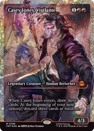 Casey Jones, Vigilante (0296) (Showcase) (Fracture Foil) (296), Teenage Mutant Ninja Turtles — Magic card price