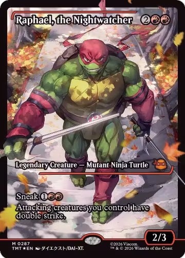 Raphael, the Nightwatcher (Showcase) (287), Teenage Mutant Ninja Turtles — Magic card price