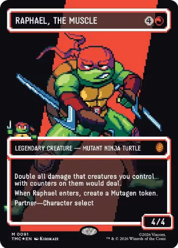 Raphael, the Muscle (0091) (Borderless) (Surge Foil) (91) — card price