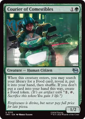 Courier of Comestibles (112), Teenage Mutant Ninja Turtles — Magic card price