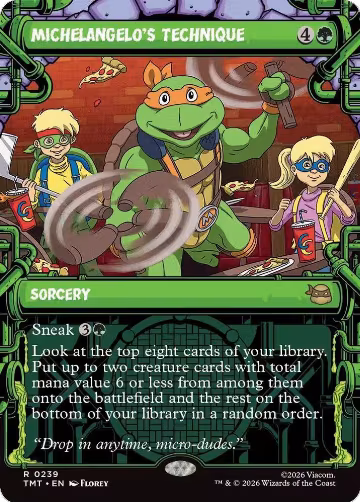 Michelangelo's Technique (Showcase) (239), Teenage Mutant Ninja Turtles — Magic card price