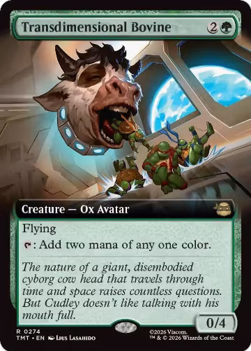 Transdimensional Bovine (Extended Art) (274), Teenage Mutant Ninja Turtles — Magic card price