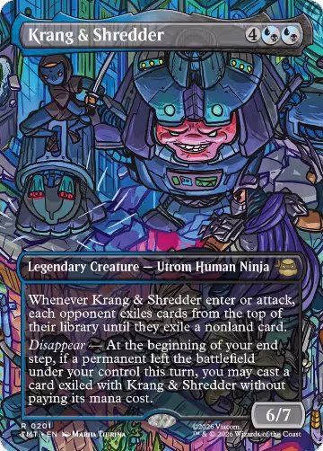 Krang & Shredder (Borderless) (201), Teenage Mutant Ninja Turtles — Magic card price