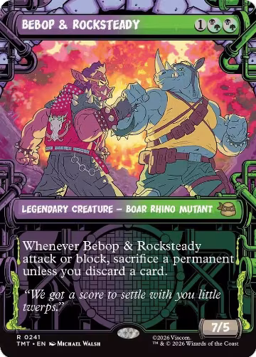 Bebop & Rocksteady (Showcase) (241), Teenage Mutant Ninja Turtles — Magic card price