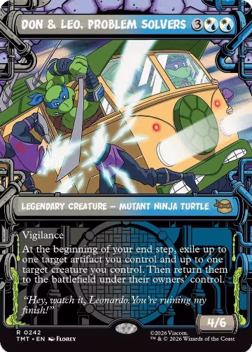 Don & Leo, Problem Solvers (Showcase) (242), Teenage Mutant Ninja Turtles — Magic card price