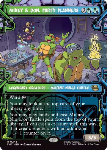 Mikey & Don, Party Planners (Showcase) (246), Teenage Mutant Ninja Turtles — Magic card price