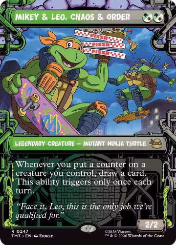 Mikey & Leo, Chaos & Order (Showcase) (247), Teenage Mutant Ninja Turtles — Magic card price