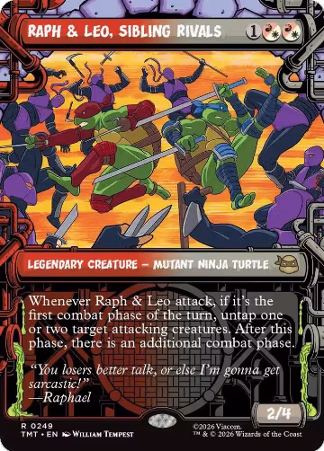 Raph & Leo, Sibling Rivals (Showcase) (249), Teenage Mutant Ninja Turtles — Magic card price
