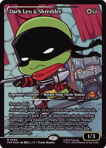 Dark Leo & Shredder (Showcase) (289), Teenage Mutant Ninja Turtles — Magic card price