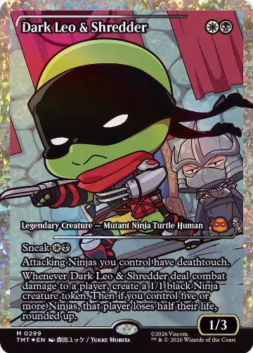 Dark Leo & Shredder (Showcase) (Fracture Foil) (299), Teenage Mutant Ninja Turtles — Magic card price