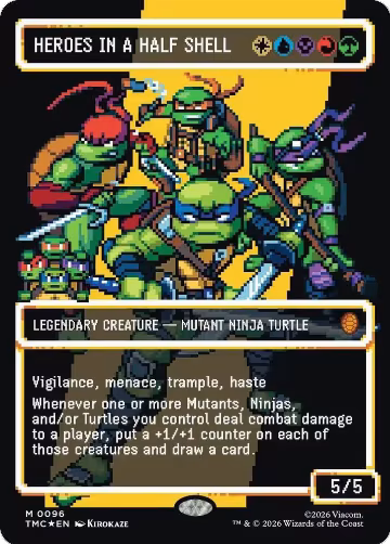 Heroes in a Half Shell (0096) (Borderless) (Surge Foil) (96) — card price