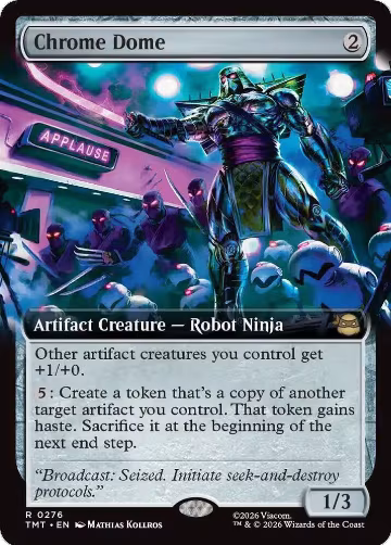 Chrome Dome (Extended Art) (276), Teenage Mutant Ninja Turtles — Magic card price