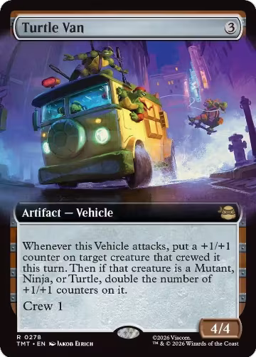 Turtle Van (Extended Art) (278), Teenage Mutant Ninja Turtles — Magic card price