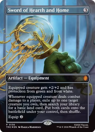 Sword of Hearth and Home (Borderless) (136), Commander: Teenage Mutant Ninja Turtles — Magic card price