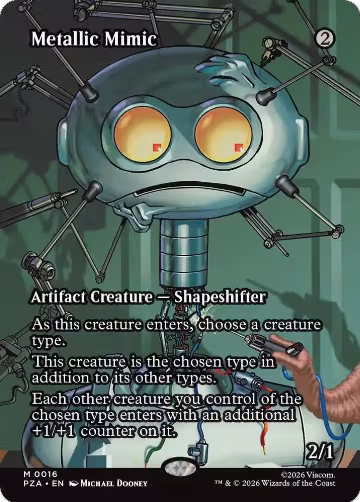 Metallic Mimic (Borderless) (16), Teenage Mutant Ninja Turtles Source Material — Magic card price