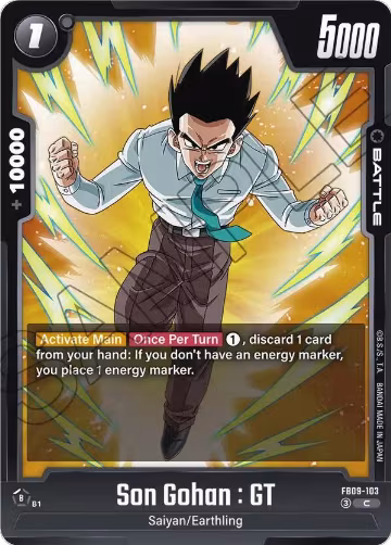 Son Gohan : GT - FB09-103 (FB09-103), Dual Evolution — DB Fusion card price