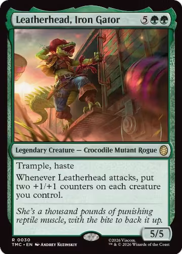 Leatherhead, Iron Gator (30), Commander: Teenage Mutant Ninja Turtles — Magic card price