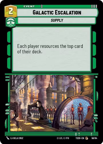 Galactic Escalation (58/64), Twin Suns — Star Wars card price